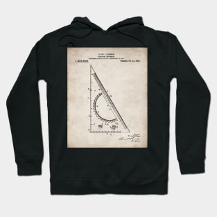 Architectural Engineer Patent - Graduation Office Art - Antique Hoodie